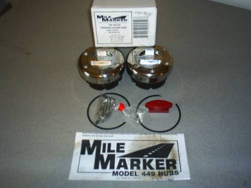 Mile Marker Supreme Stainless Locking Hubs, Dana 60/70 35 Spline