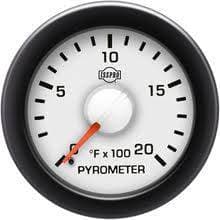 Isspro EV2 Series White Face/Red Pointer/Green Lighting, EGT Gauge (0-2000*)