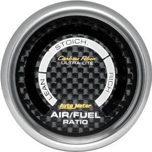 Auto Meter Carbon Fiber Series, Air Fuel Ratio Lean Rich, (Full Sweep Electric)
