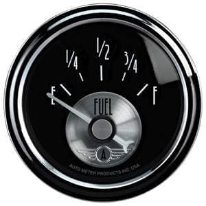 Auto Meter Prestige Series, Black Diamond, Fuel Level 240-33 ohms (Short Sweep Electric)