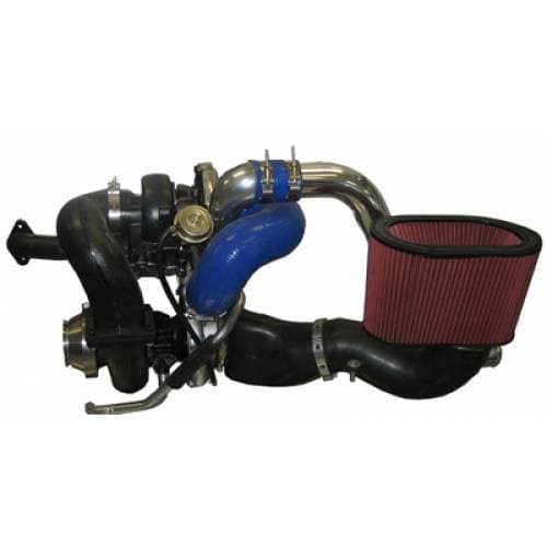 Diesel Power Source Twin Turbo Kit, Dodge (2003-09) 5.9L & 6.7L Cummins, HT3B/D-Tech 62