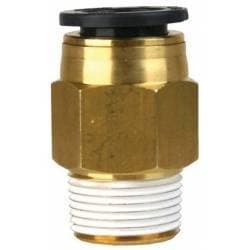 Air Line Fitting, 0.50" male thread to 0.50" Air Line (quick connect)