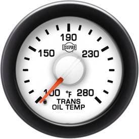 Isspro EV2 Series White Face/Red Pointer/Green Lighting, Transmission Temp Gauge (100-280*)