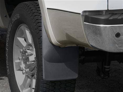 WeatherTech Mud Flaps, Ford (2008-10) Super Duty, Rear (with OE Fender Flares) Black