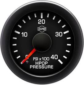 Isspro EV2 Series Black Face/Red Pointer/Green Lighting, HPOP Pressure Gauge Kit (0-4000psi)