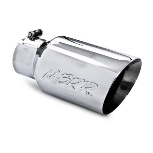 MBRP Exhaust Tip 4" inlet, 6" outlet, angle cut 12" long, T-304 Stainless  Dual Wall