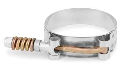 Mishimoto Intercooler Constant Tension T-Bolt Hose Clamp, 4" Stainless Steel