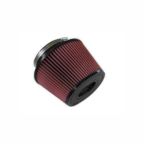 S&B Intake Replacement Air Filter for Ford (2008-10) 6.4L F-250/F-350 Diesel w/ Oval Flange (Cotton Cleanable, Red)