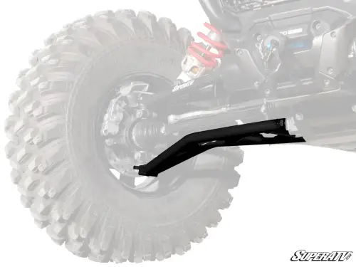 SuperATV High-Clearance A-Arms for Polaris (2024-25) RZR XP (Adjustable, Both (Only Lower A Arms are Adjustable), Heavy-Duty 4340 Chromoly Steel) Red