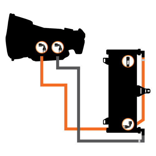 Fleece Performance Transmission Cooler and Line Kit for Dodge (2003-07) 5.9L Cummins