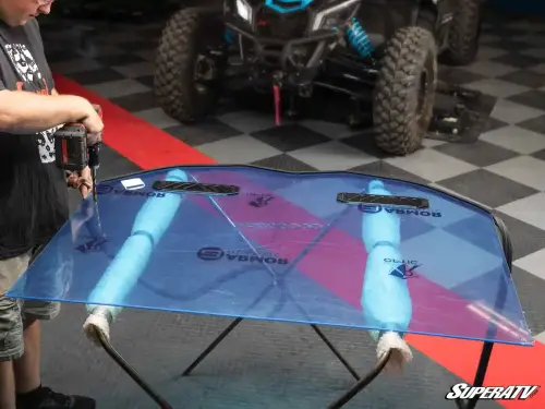 SuperATV Custom Cage Windshield Kit for Polaris (2022-26) RZR Pro R