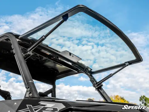 SuperATV Maxdrive Power Flip Glass Windshield for Polaris (2015-24) Ranger XP 1000 (w/out Wiper)