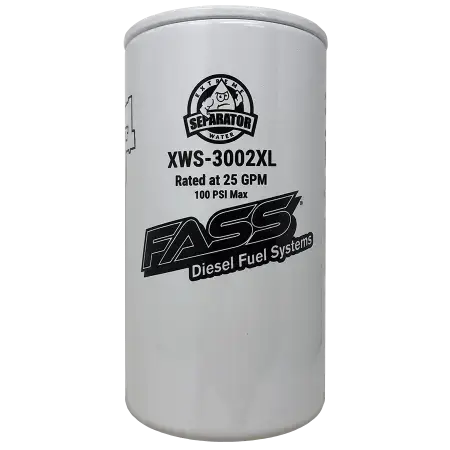 FASS Fuel Systems Extended Length Extreme Water Separator Filter for Dodge/Ram / Chevy/GMC / Ford / Nissan / SEMI