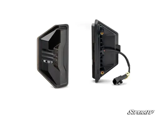 SuperATV Up & Running LED Taillight Assembly for Polaris (2013-24) Ranger (Smoked Lens)