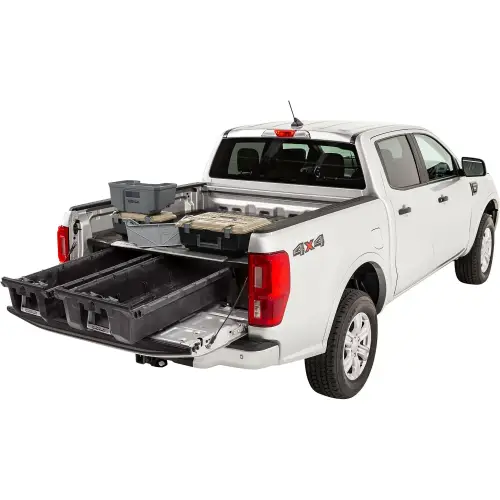 DECKED Truck Bed Storage Drawers & Base Accessory Pack for Toyota (2007-21) Tundra w/ Decked Out Package (5 FT 7 Inch Bed)