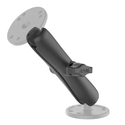 Rugged Radios RAM Round Double Socket Arm (Medium, B-Size - 1 Inch)