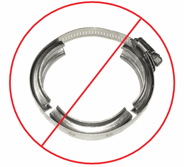 DieselSite T-Bolt Turbo V-Band Clamp for Ford (1994-99) 7.3L Power Stroke (Early 1999)