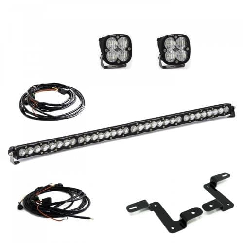 Baja Designs Squadron Sport/S8 40 Inch A-Pillar/Cowl Mount Light Kit for Jeep (2020-25) Gladiator / (2018-25) Wrangler JL, Multi-Pattern Light Pattern, Clear Lens