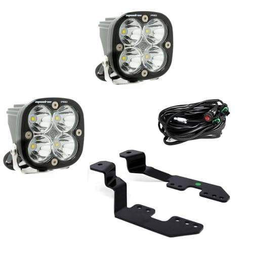 Baja Designs Squadron Pro A-Pillar Light Kit for Chevy/GMC (2014-18) Silverado/Sierra 1500 / (2015-19) Colorado/Canyon, Spot Light Pattern, Clear Lens