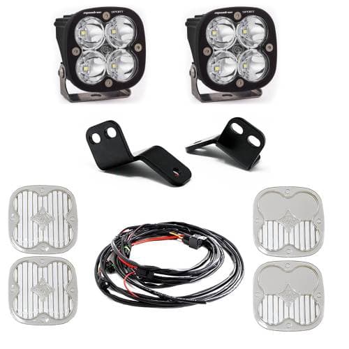 Baja Designs Squadron Sport A-Pillar Kit for Arctic Cat/Textron (2018-22) Wildcat XX, Driving/Combo Light Pattern, Clear Lens