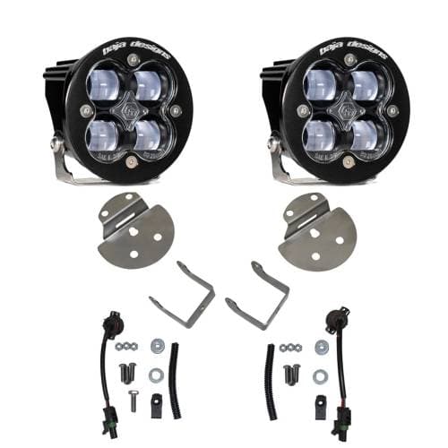 Baja Designs Squadron SAE Fog Pocket Light Kit for Chevy/GMC (2015-19) Colorado/Canyon / Silverado/Sierra 2500/3500HD, SAE Fog Light Pattern, Clear Lens