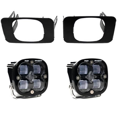 Baja Designs Squadron SAE Fog Pocket Light Kit for Ford (2015-20) F-150 / (2017-22) F-250/350 Super Duty, SAE Fog Light Pattern, Clear Lens