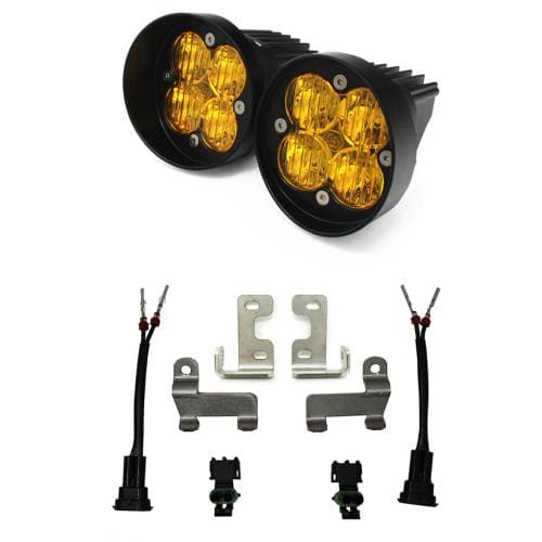 Baja Designs Squadron-R Sport Fog Pocket Light Kit for Toyota (2016-21) RAV4 / (2014-19) Highlander, Wide Cornering Light Pattern, Baja Amber Lens