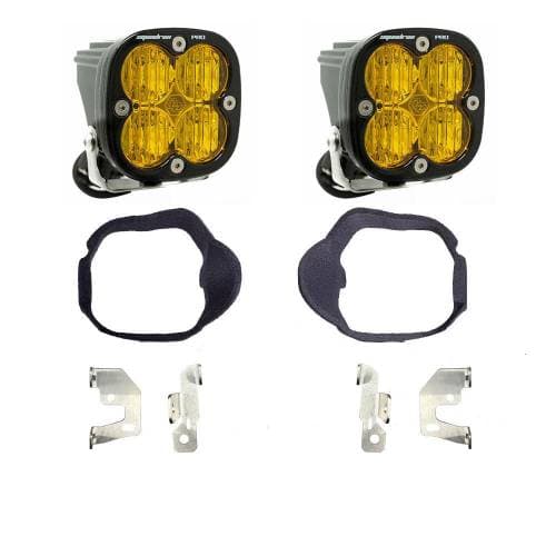 Baja Designs Squadron Pro Fog Pocket Light Kit for Mercedes (2014-18) Sprinter Van, Wide Cornering Light Pattern, Baja Amber Lens