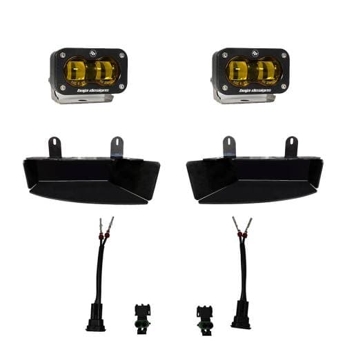 Baja Designs S2 SAE Fog Pocket Light Kit for RAM (2019-25) 2500/3500, Baja Amber Lens