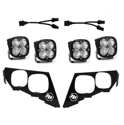 Baja Designs Squadron Sport Headlight Kit for Arctic Cat (2020-21) Wildcat XX / Textron (2018-19) Wildcat XX, Mult-Pattern Light Pattern, Clear Lens