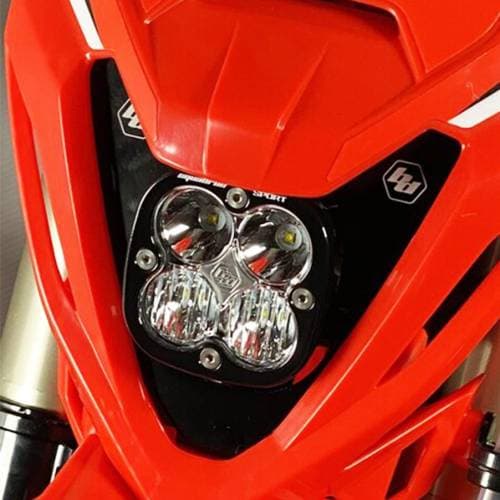 Baja Designs Squadron Sport Headlight Kit for Beta (2020-24) RR-S 4-Stroke 350/390/430/480/500 RR-S (Driving/Combo Light Pattern, Clear Lens)