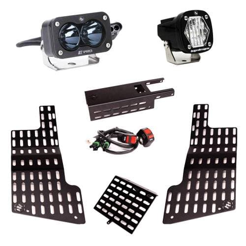 Baja Designs S2 Pro IR /S1 White Headlight Kit for Sur-Ron (2018-24) Light Bee X, Multi-Pattern Light Pattern, 850nm IR Wavelength, Clear/IR Lens