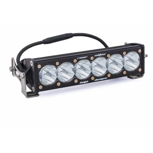 Baja Designs OnX6 Straight LED Light Bar, 10", Racer Spot Light Pattern, Clear Lens - Universal