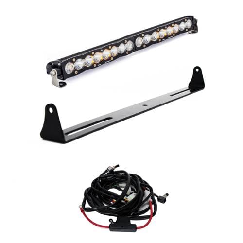 Baja Designs S8 20 Inch Bumper Light Bar Kit for Chevy/GMC (2007-13) Silverado/Sierra 1500/2500HD/3500HD {'07 New Body Style}, Driving/Combo Light Pattern, Clear Lens