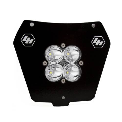 Baja Designs Squadron Pro (A/C) Headlight Kit for KTM (2013-16) 200 XC-W/250 SX/250 XC/300 XC, Spot Light Pattern, Clear Lens