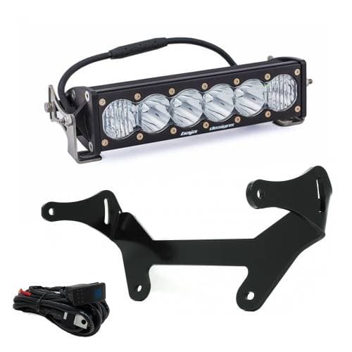 Baja Designs OnX6+ LED 10 Inch Shock Mount Light Bar Kit for Can-Am (2017-24) Maverick X3, Driving/Combo Light Pattern, Clear Lens