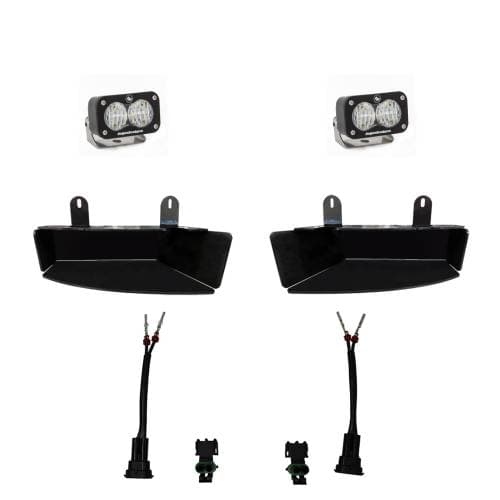 Baja Designs S2 Sport Fog Pocket Light Kit for RAM (2019-25) 2500/3500, Wide Cornering Light Pattern, Clear Lens
