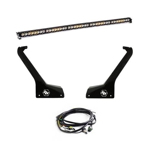 Baja Designs S8 50 Inch Roof Mount Light Kit for Jeep (2020-25) Gladiator / (2018-25) Wrangler JL Exc. Rubicon 392, Driving/Combo Light Pattern, Clear Lens, Toggle Wiring