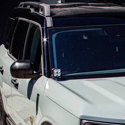 Baja Designs Squadron Pro A-Pillar Light Kit for Ford (2021-25) Bronco Sport, Spot Light Pattern, Clear Lens