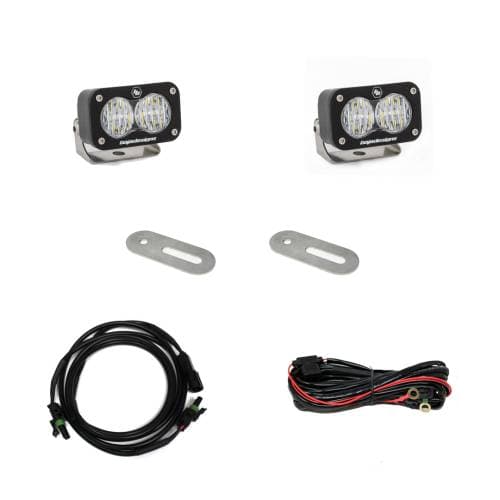 Baja Designs S2 Sport Dual Reverse Light Kit for Ford (2015-21) F-150, Wide Cornering Light Pattern, Clear Lens, Upfitter Wiring