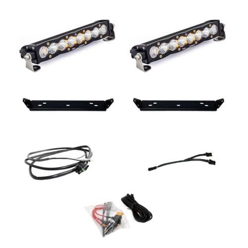 Baja Designs S8 10 Inch Dual Behind Grille Light Bar Kit for Ford (2021-25) F-150 Raptor / (2024-25) F-150 Raptor 37/R, Driving/Combo Light Pattern, Clear Lens