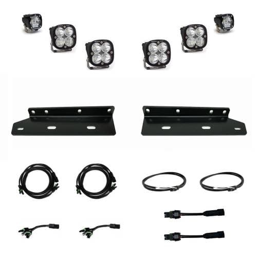 Baja Designs Squadron Aftermarket Sport/S1 Fog Pocket Light Kit for Ford (2021-25) F-150 Raptor, Multi-Pattern Light Pattern, Clear Lens