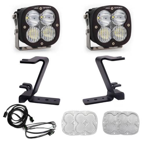 Baja Designs XL Sport A-Pillar Light Kit for Ford (2023-25) F-250/350 Super Duty, Driving/Combo Light Pattern, Clear Lens, Upfitter Wiring