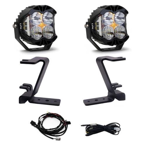 Baja Designs LP4 A-Pillar Light Kit for Ford (2023-25) F-250/350 Super Duty, Driving/Combo Light Pattern, Clear Lens, Upfitter Wiring