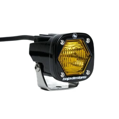 Baja Designs S1 LED Auxiliary Light Pod, Trail Light Pattern, Baja Amber Lens - Universal