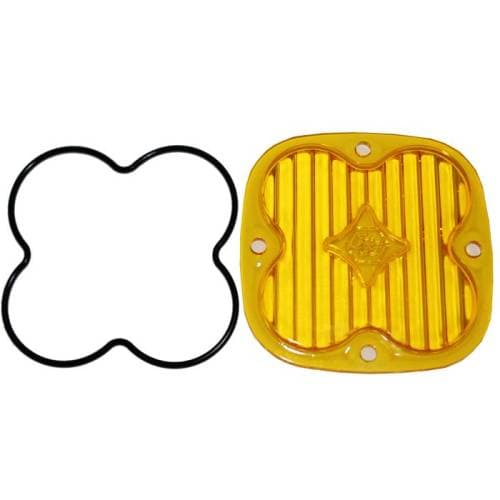 Baja Designs Squadron Light Pod Lens Kit - Universal (Wide Cornering Light Pattern, Baja Amber Lens)