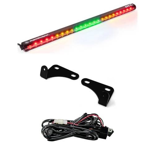 Baja Designs RTL 30 inch Rear Tail Light Kit for Polaris (2015-18) RZR w/ 2-Seats, Green Lens, No Turn Signal