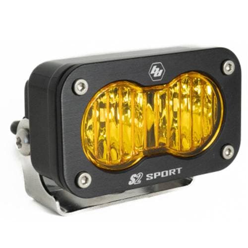 Baja Designs S2 Sport Black LED Auxiliary Light Pod - Universal (Wide Cornering Light Pattern, Baja Amber Lens)