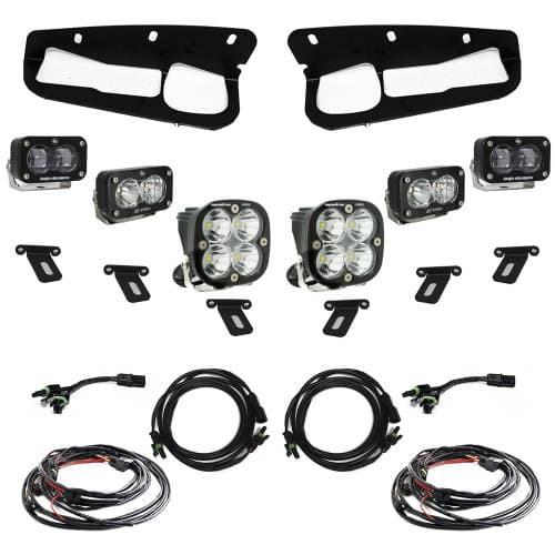 Baja Designs S2 SAE “Pro” Fog Pocket Light Kit for Ford (2021-25) Bronco; Steel Bumper, Clear Lens, Toggle Harness