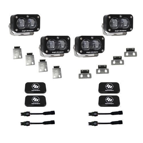 Baja Designs S2 SAE Dual Fog Pocket Kit for Ford (2021-25) F-150 Raptor / (2024-25) F-150 Raptor 37/R, Clear Lens